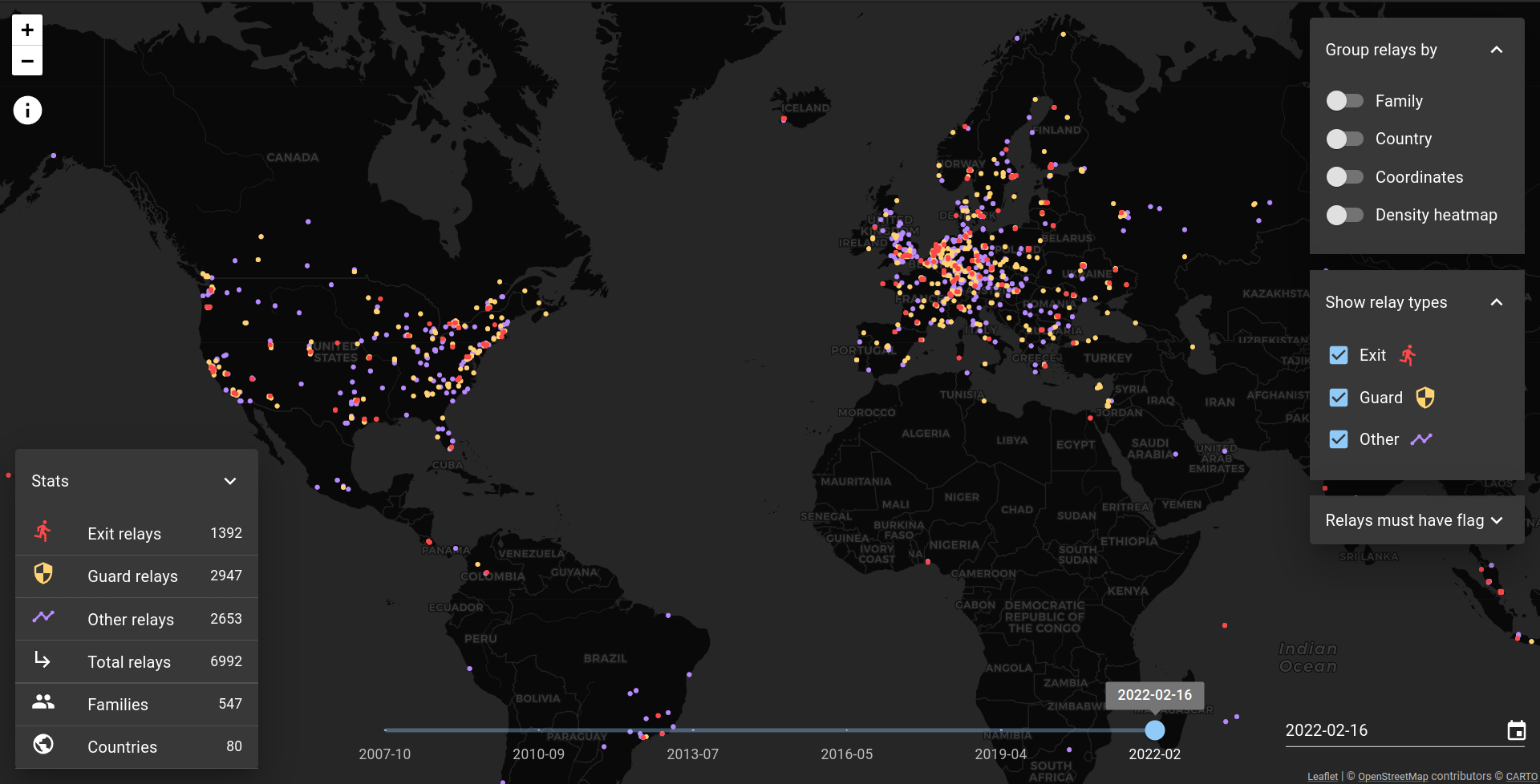 TorMap screenshot